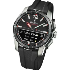 Festina Herrenuhr Silikon schwarz Festina Connected Armbanduhr UF23000/4