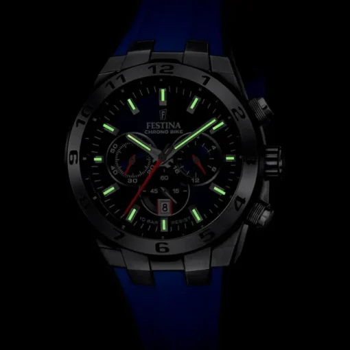 Festina Herrenuhr Silikon blau Festina Chrono Bike Armbanduhr UF20671/1