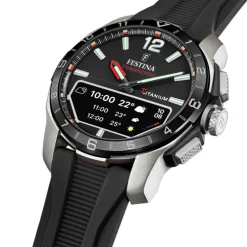Festina Herrenuhr Silikon schwarz Festina Connected Armbanduhr UF23000/4