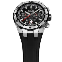 Festina Herrenuhr Silikon schwarz Festina Chrono Bike Armbanduhr UF20671/6