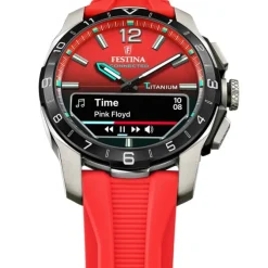 Festina Herrenuhr Silikon rot Festina Connected Armbanduhr UF23000/6