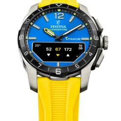 Festina Herrenuhr Silikon gelb Festina Connected Armbanduhr UF23000/8