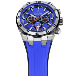 Festina Herrenuhr Silikon blau Festina Chrono Bike Armbanduhr UF20671/3