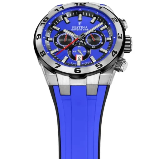 Festina Herrenuhr Silikon blau Festina Chrono Bike Armbanduhr UF20671/3