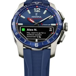 Festina Herrenuhr Silikon blau Festina Connected Armbanduhr UF23000/1