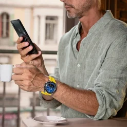 Festina Herrenuhr Silikon gelb Festina Connected Armbanduhr UF23000/8