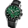 Festina Herrenuhr Timeless Chronograph Armbanduhr Leder schwarz UF20561/5