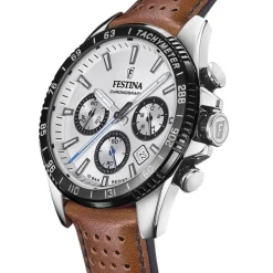 Festina Herrenuhr Timeless Chronograph F20561/1 Armbanduhr Leder braun UF20561/1