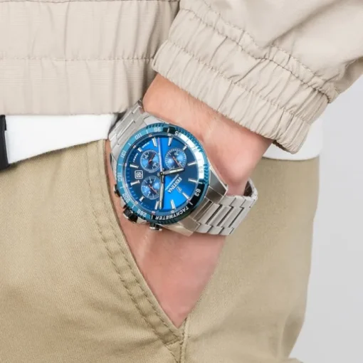 Festina Herrenuhr Timeless Chronograph Armbanduhr Edelstahl silber UF20560/3