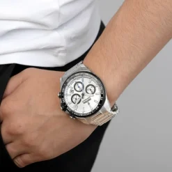 Festina Herrenuhr Timeless Chronograph Armbanduhr Edelstahl silber UF20560/1