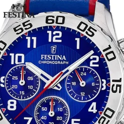Festina Kinder Armbanduhr Junior Collection F20458/2 Quarz Leder blau UF20458/2
