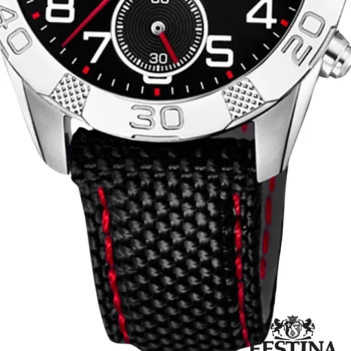 Festina Kinder Armbanduhr Junior Collection F20346/3 Leder/PU schwarz UF20346/3