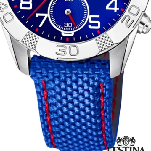 Festina Kinder Armbanduhr Junior Collection F20346/2 Leder/PU blau UF20346/2