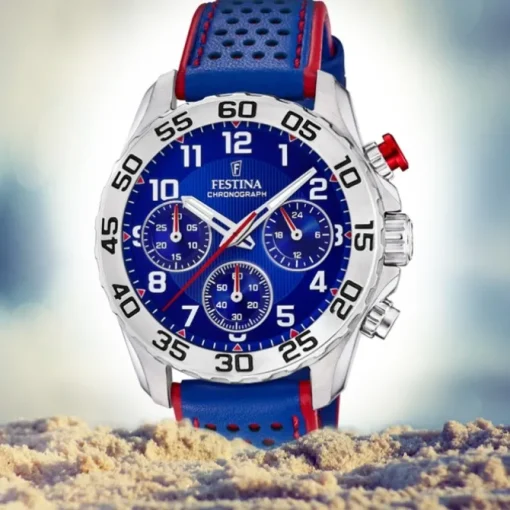 Festina Kinder Armbanduhr Junior Collection F20458/2 Quarz Leder blau UF20458/2