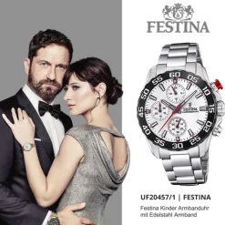 Festina Kinder Armbanduhr Junior Collection F20457/1 Edelstahl silber UF20457/1