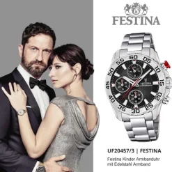 Festina Kinder Armbanduhr Junior Collection F20457/3 Edelstahl silber UF20457/3