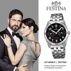 Festina Kinder Jugend-Uhr Junior Collection analog Quarz Edelstahl UF16908/3