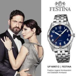 Festina Kinder Jugend-Uhr Junior Collection analog Quarz Edelstahl UF16907/2