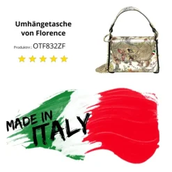Florence Biene Damen Echtledertasche farbig gold metallic OTF832ZF