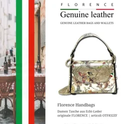 Florence Biene Damen Echtledertasche farbig gold metallic OTF832ZF