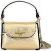 Florence Biene Damen Handtasche Echtleder gold metallic OTF817Z