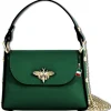 Florence Biene Damen Handtasche Echtleder grün OTF817G