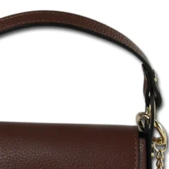 Florence Biene Damen Handtasche Echtleder dunkelbraun OTF817N