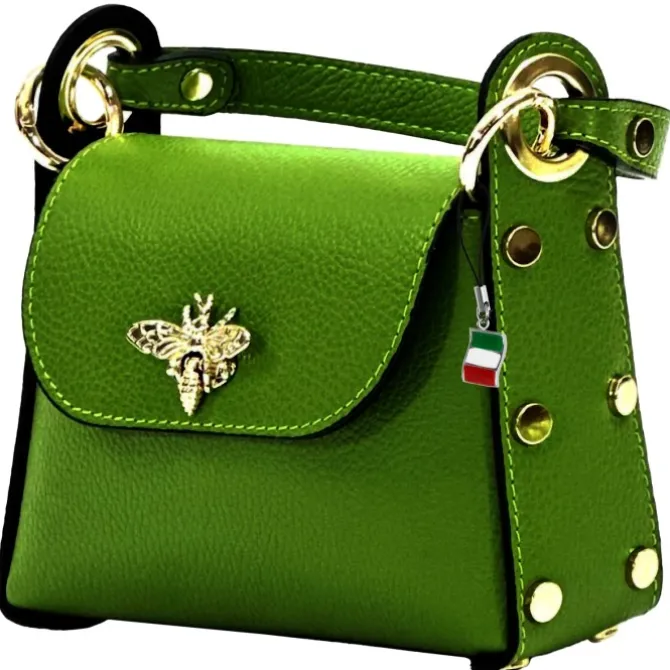 Florence Biene Damen Handtasche Echtleder grün OTF817L