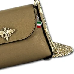 Florence Biene Damen Handtasche Echtleder taupe OTF831N2