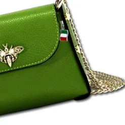 Florence Biene Damen Handtasche Echtleder grün OTF817L