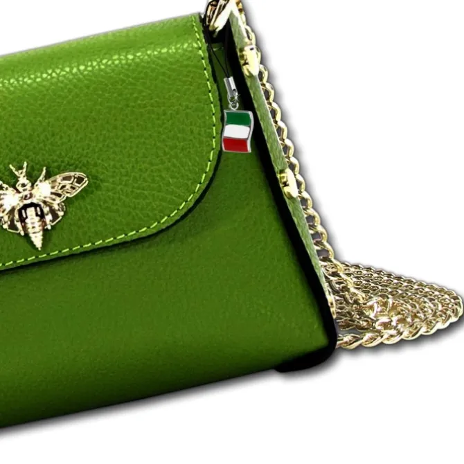 Florence Biene Damen Handtasche Echtleder grün OTF817L