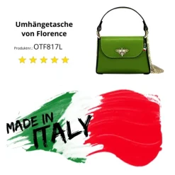 Florence Biene Damen Handtasche Echtleder grün OTF817L