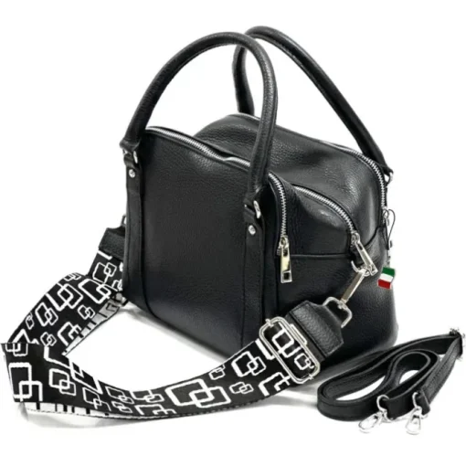 Florence Citytasche Echtleder Damen schwarz OTF822S
