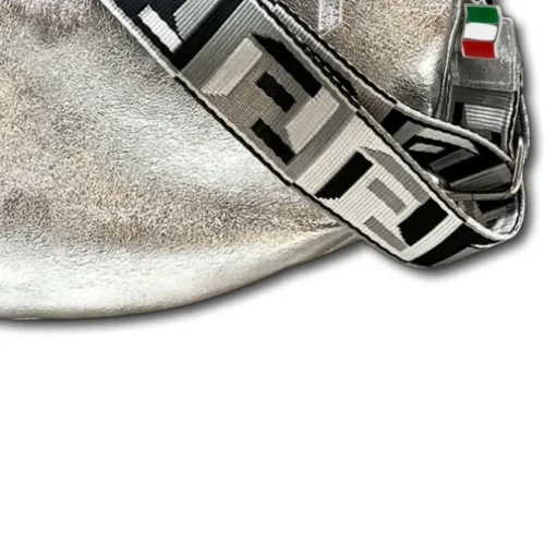 Florence Citytasche Echtleder Damen silber metallic OTF823J