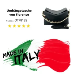 Florence Citytasche Echtleder Damen schwarz OTF818S