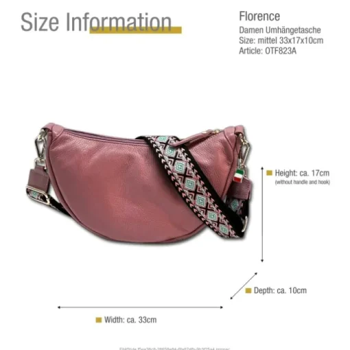 Florence Citytasche Echtleder Damen altrosa OTF823A
