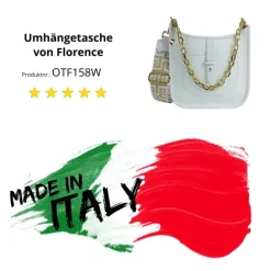Florence Citytasche Echtleder Damen weiß OTF158W