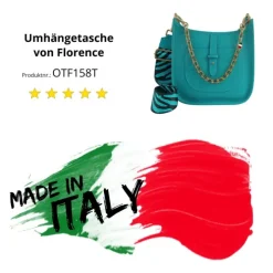 Florence Citytasche Echtleder Damen türkis OTF158T