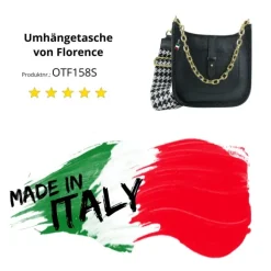 Florence Citytasche Echtleder Damen schwarz OTF158S