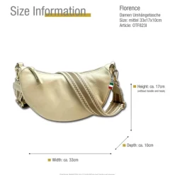 Florence Citytasche Echtleder Damen beige OTF823I
