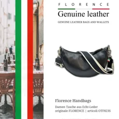 Florence Citytasche Echtleder Damen schwarz OTF823S