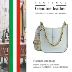 Florence Citytasche Echtleder Damen weiß OTF158W