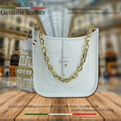 Florence Citytasche Echtleder Damen weiß OTF158W