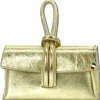Florence Clutch Echtleder Tasche gold metallic OTF834Z
