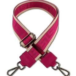 Florence Damen Boho-Gurt Canvas Leder pink beige OGF001JP