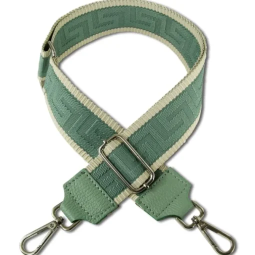 Florence Damen Boho-Gurt Canvas Leder hellgrün tan OGF001JL