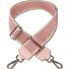 Florence Damen Boho-Gurt Canvas Leder rosa beige OGF001JA