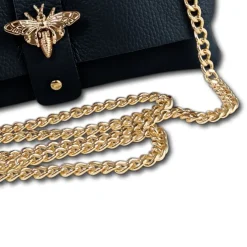 Florence Damen Clutch Biene Leder Tasche dunkelblau OTM803B