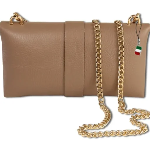 Florence Damen Clutch Biene echtes Leder Tasche taupe OTM803N
