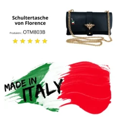 Florence Damen Clutch Biene Leder Tasche dunkelblau OTM803B